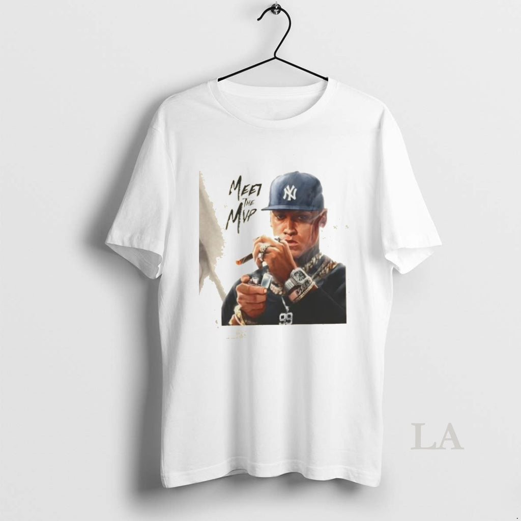 Original Aaron Judge Smoking Mvp New York Yankees Baseball Graphic
