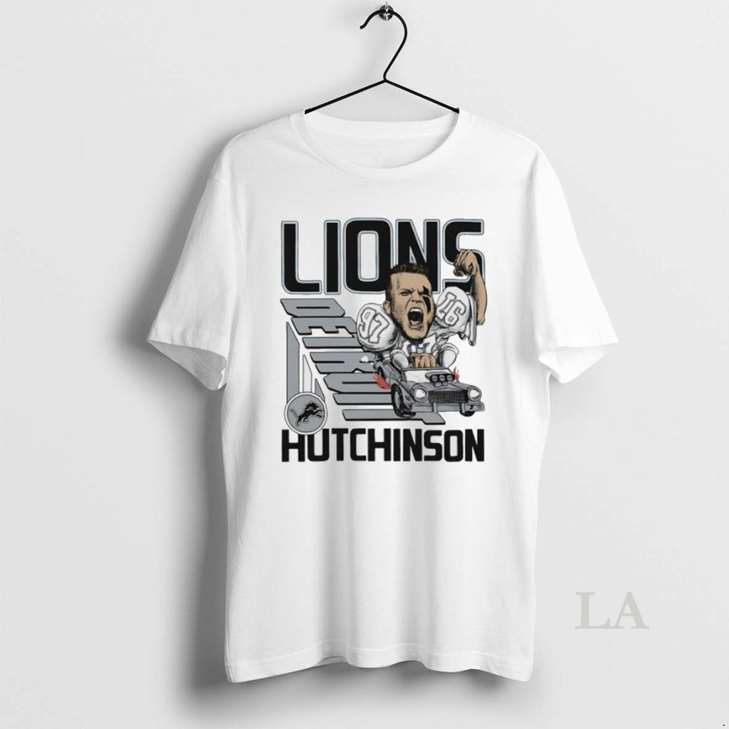 Original Aidan Hutchinson Detroit Lions Player Signature Caricature