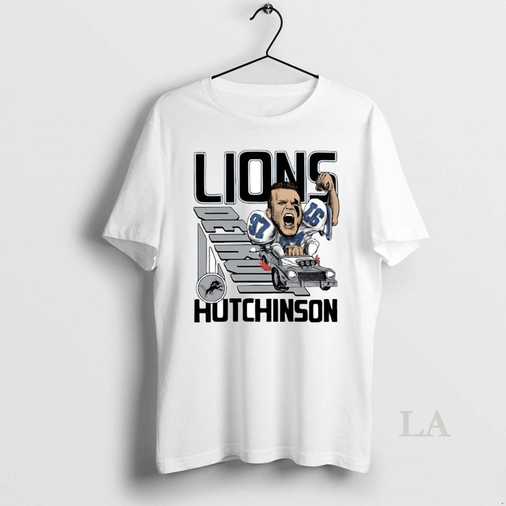 Original Aidan Hutchinson Racer Caricature Detroit Lions