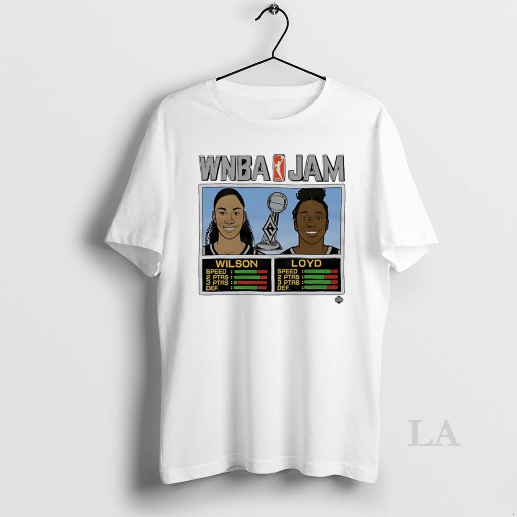 Original Aja Wilson And Jewell Loyd Las Vegas Aces Wnba Jam 2025 Champs
