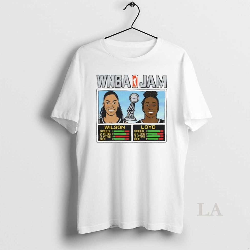 Original Aja Wilson And Jewell Loyd Wnba Jam Los Angeles Aces 2025 Champs Ornaments