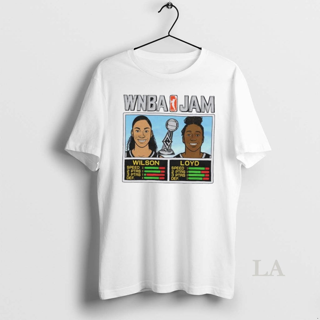 Original Aja Wilson And Jewell Loyd Wnba Jam Los Angeles Aces 2025 Champs