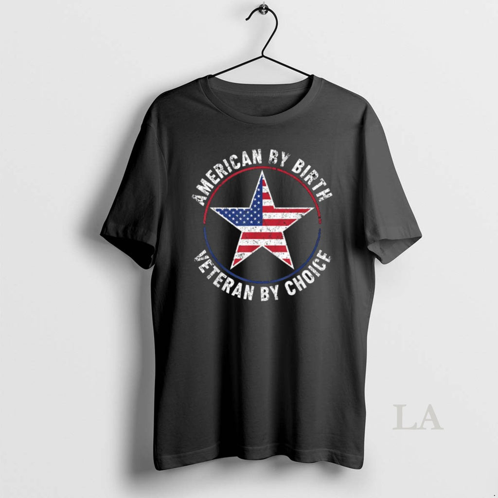 Original American By Birth Veteran By Choice Star Us Flag Veterans Day