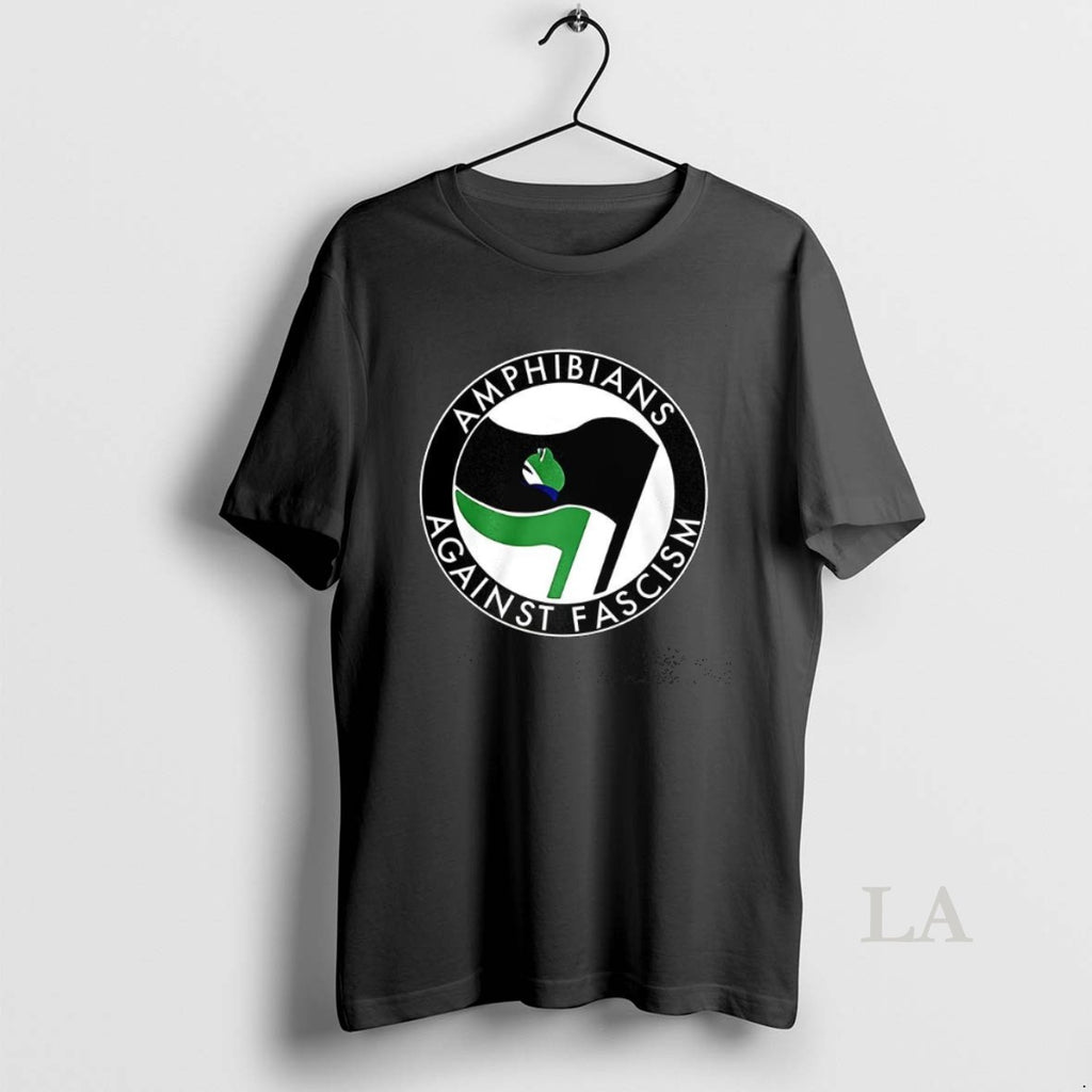 Original Amphibians Against Fascism Frog Flag