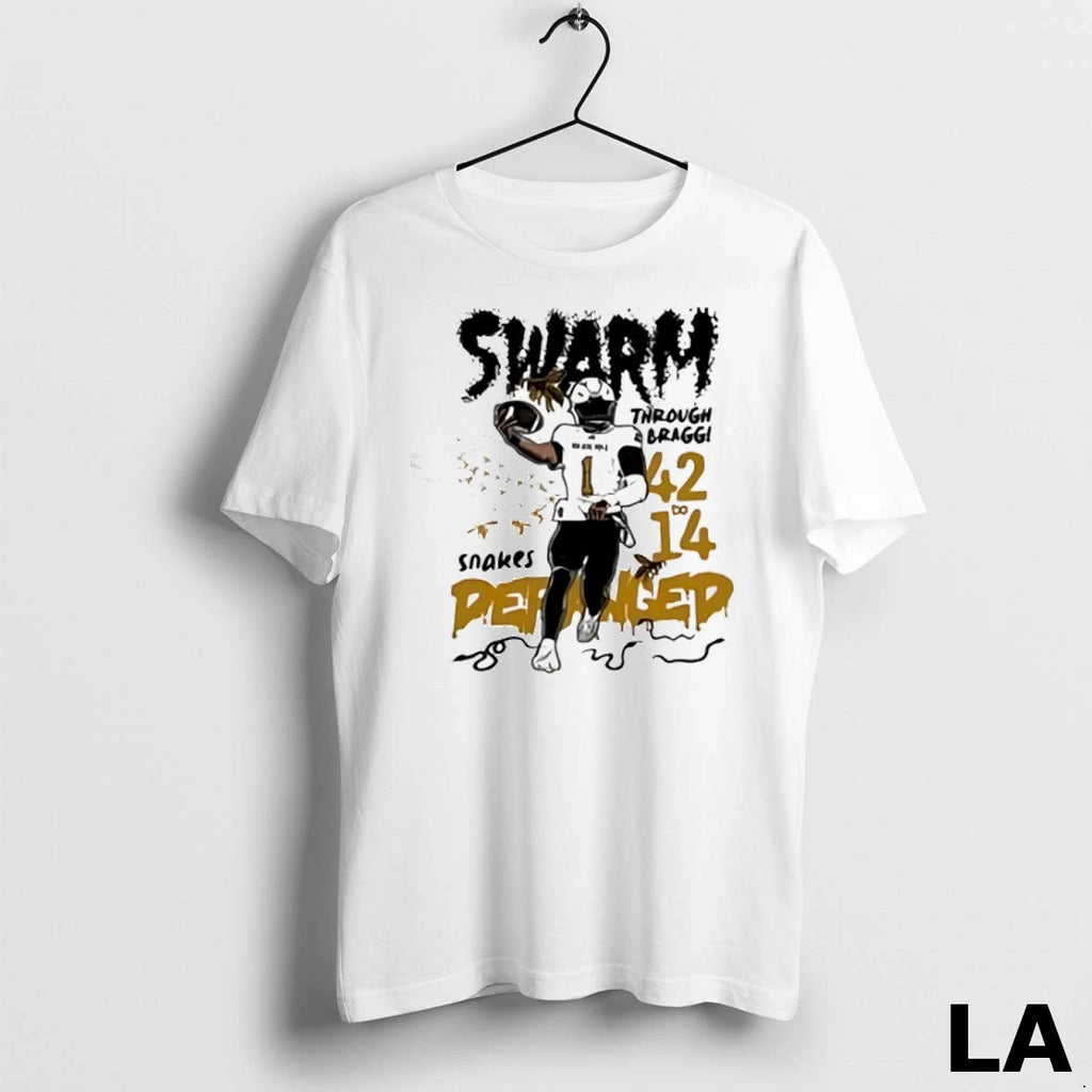 Original Andrew Body Alabama State Hornets Football Swarm Through Bragg Snakes Peraged