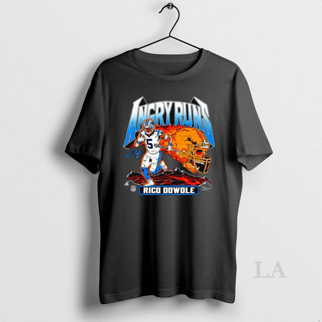 Original Angry Runs 2025 Carolina Panthers Rico Dowdle