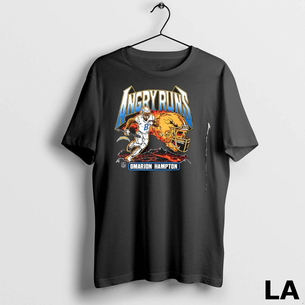 Original Angry Runs Los Angeles Chargers Omarion Hampton