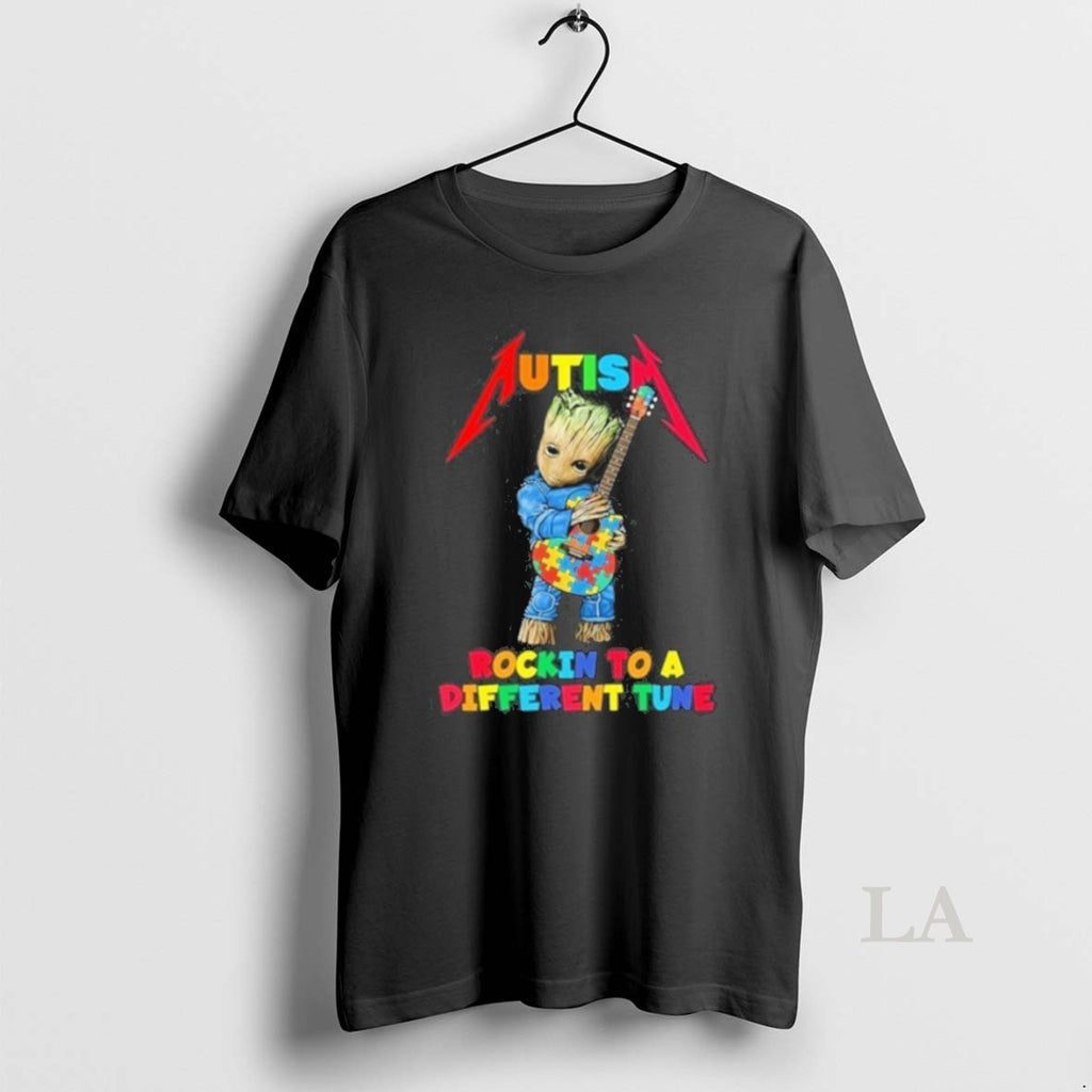 Original Autism Groot Autism Rockin To A Different Tune