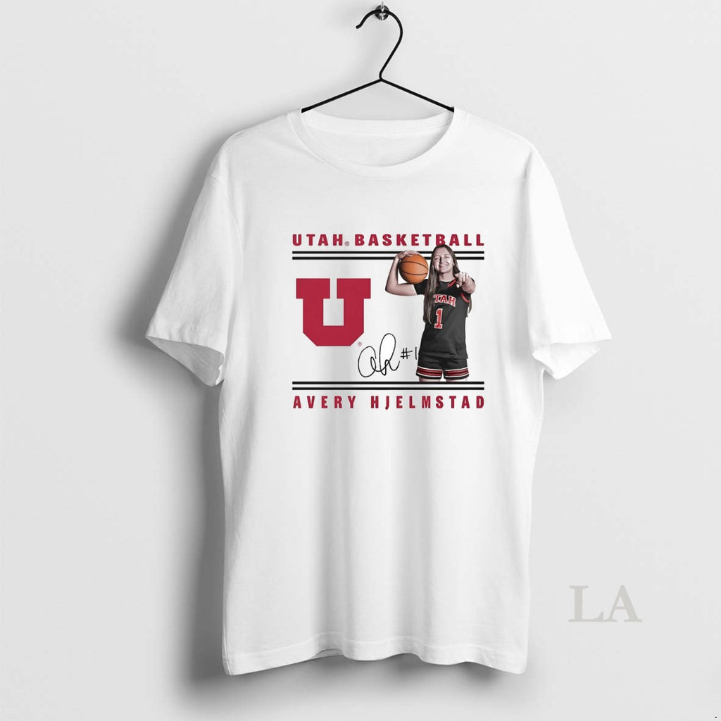 Original Avery Hjelmstad Illustrated Smile Utah Basketball Signature