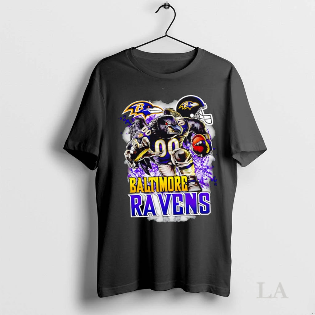 Original Baltimore Ravens Football Mascot Art Graphic