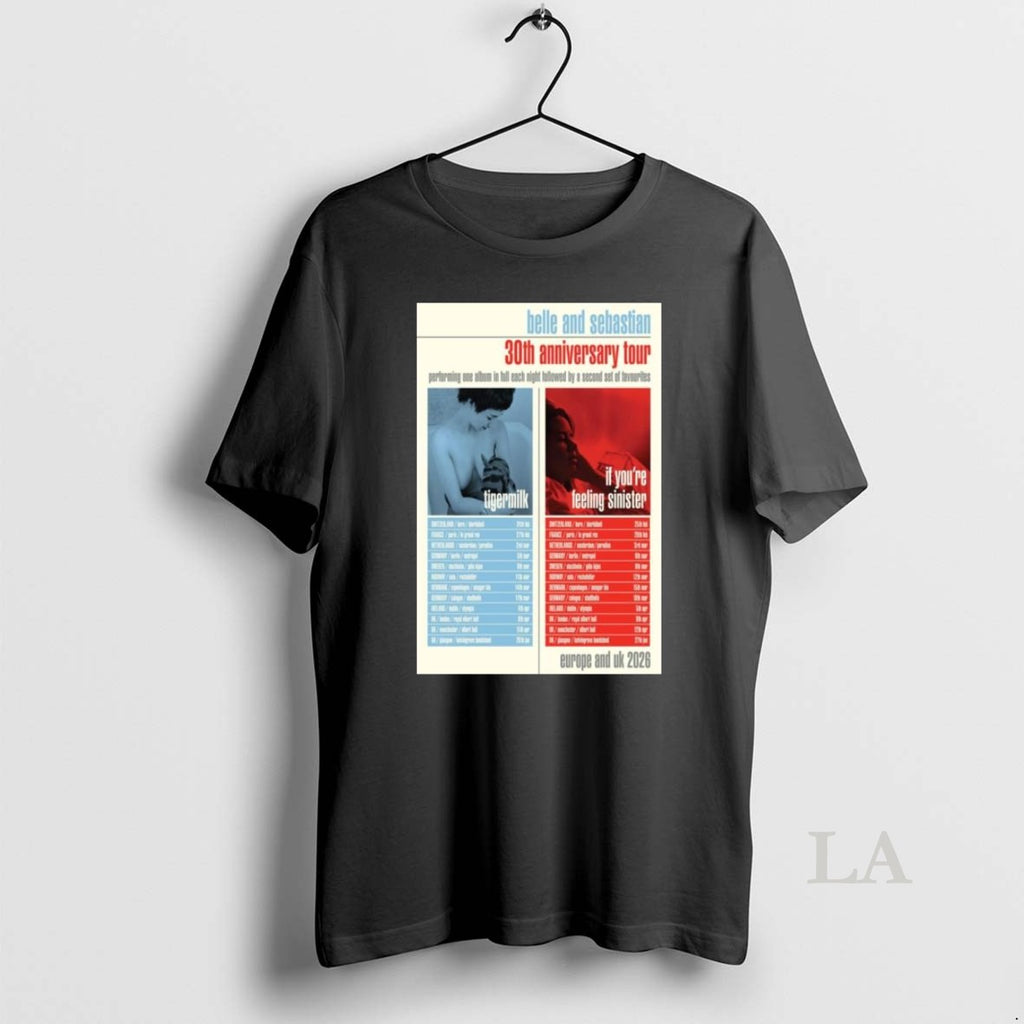 Original Belle And Sebastian 30th Anniversary Tour Europe Uk 2026 Long Sleve