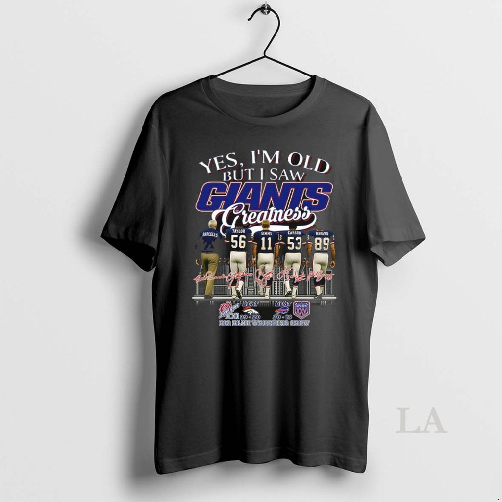 Original Bill Parcells Taylor Simms Carson Bavaro Yes Im Old But I New York Giants