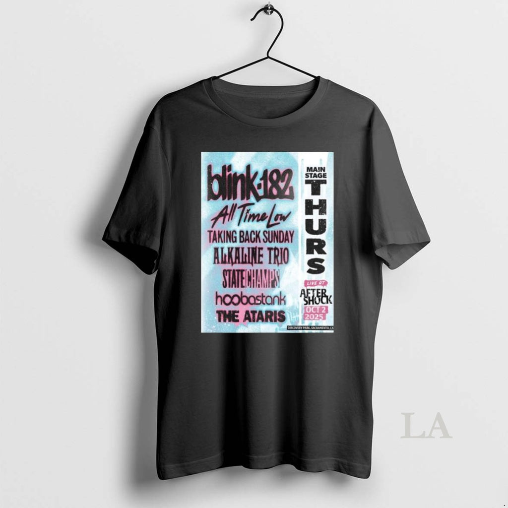 Original Blink 182 Discovery Park Sacramento Ca October 2 2025 Long Sleve