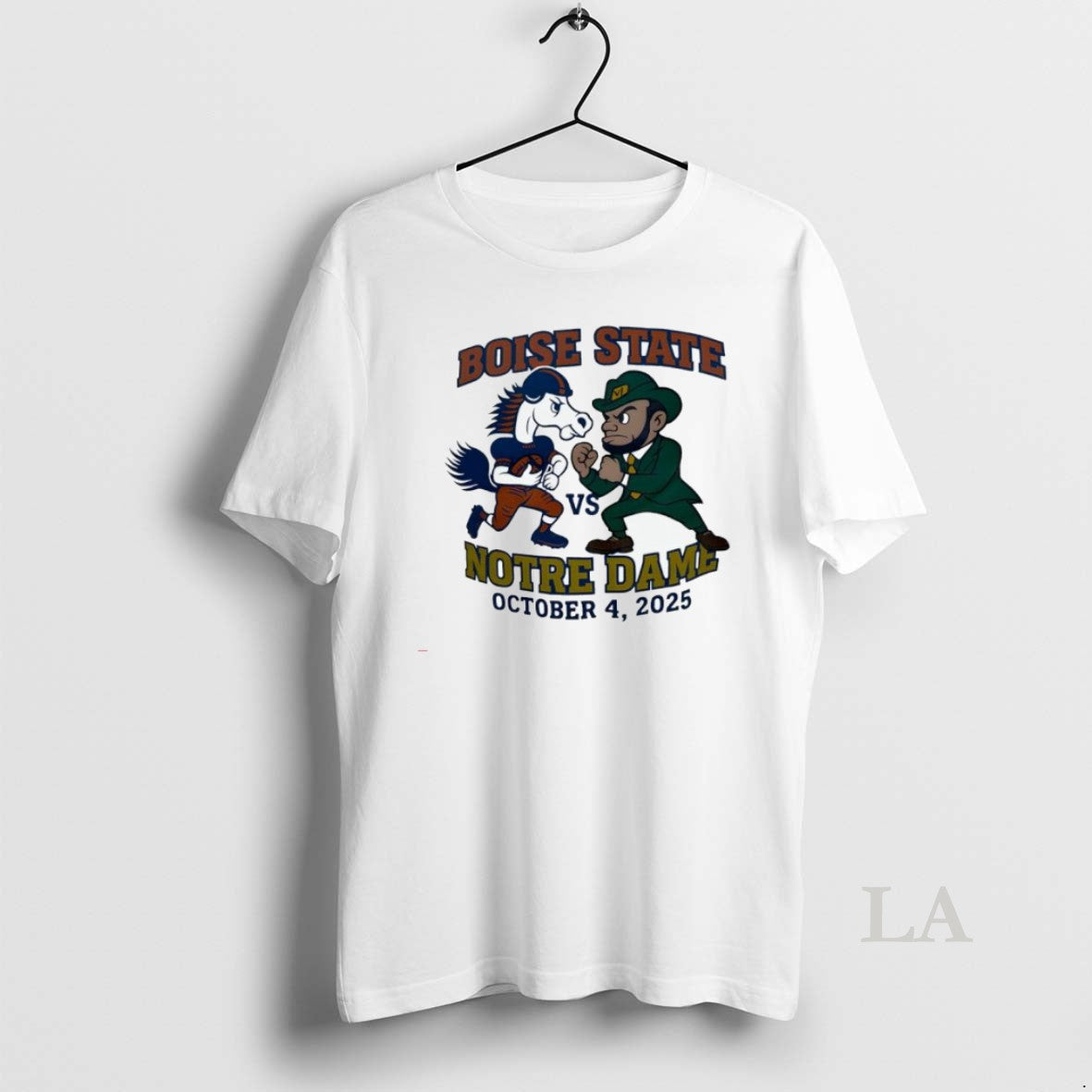 Original Boise State And Notre Dame Scheduled For October 4 2025 Mascot Logo