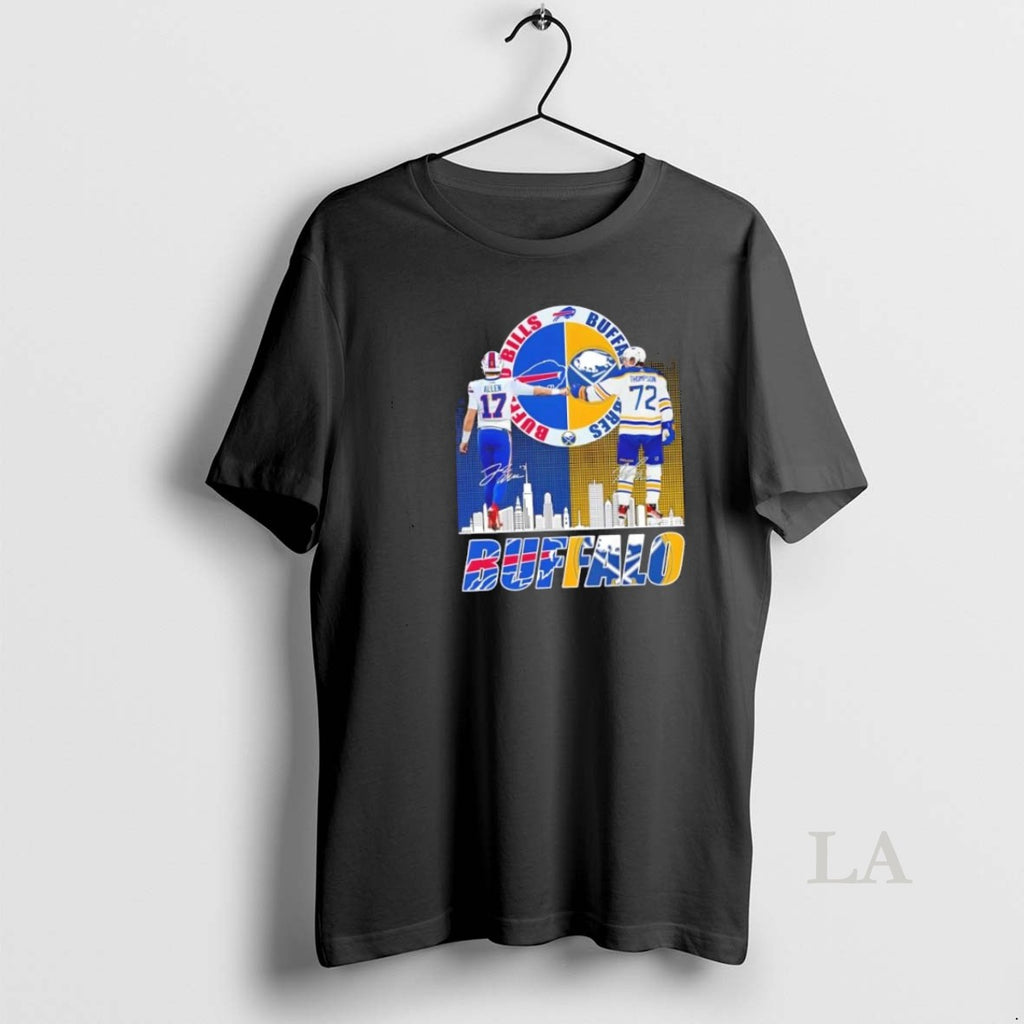 Original Buffalo Sports Allen Bills X Thompson Sabres Skyline