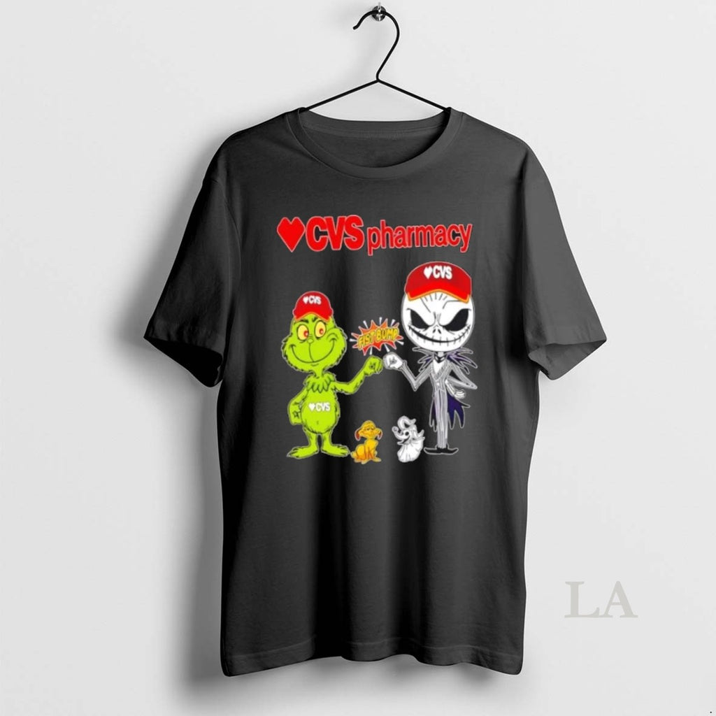 Original Cvs Pharmacy X Grinch And Jack Skellington Fist Bump Uniwilling Friends