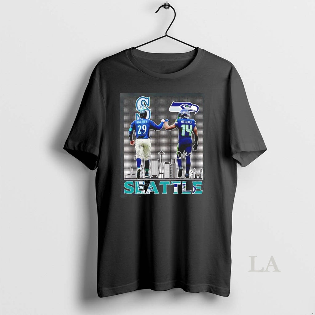 Original Cal Raleigh X Dk Metcalf Seattle Sports Teams Signatures