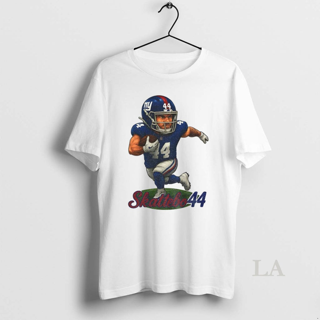 Original Cam Skattebo 44 Giants Game Day Cartoon