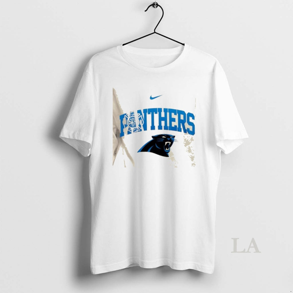Original Carolina Panthers Fire Dept First In Last Out 2 Sided
