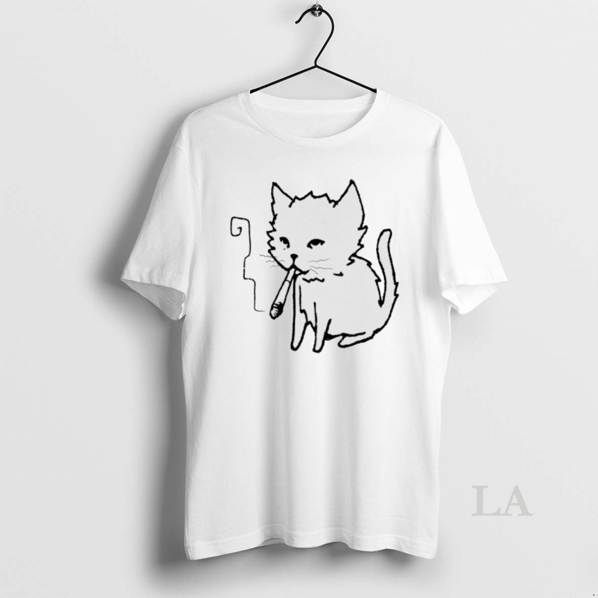 Original Cat Smoking Art
