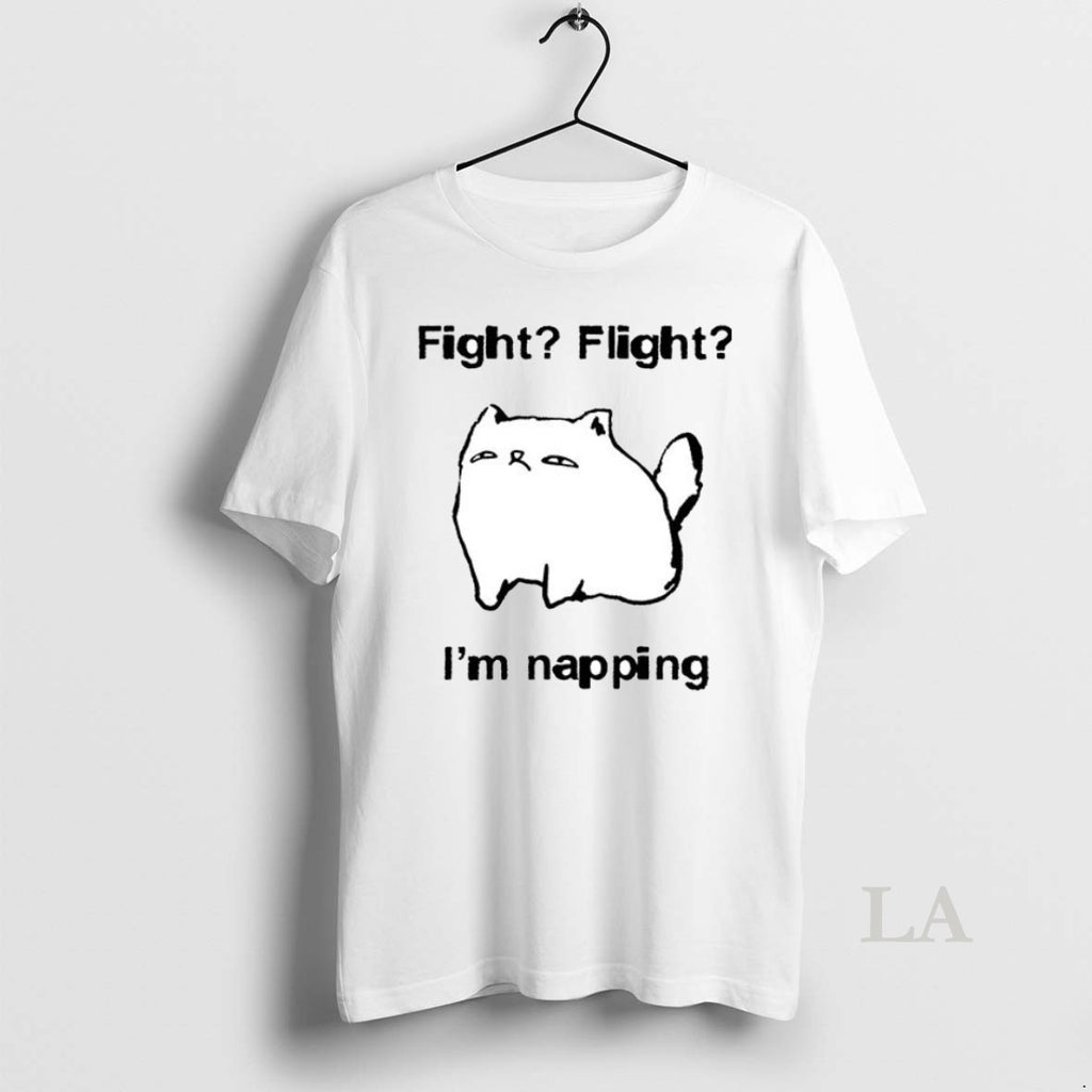 Original Cat Meme Fight Flight Im Napping Ceramic Ceramic And Classic Dad Cap