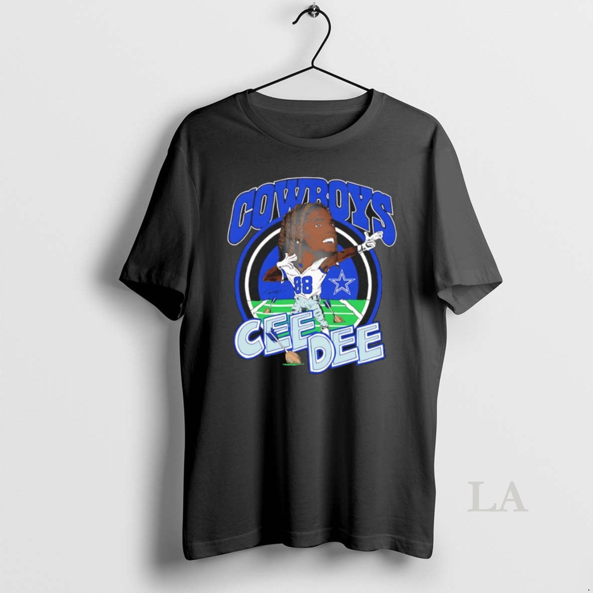 Original Ceedee Lamb Dallas Cowboys Player Signature Caricature
