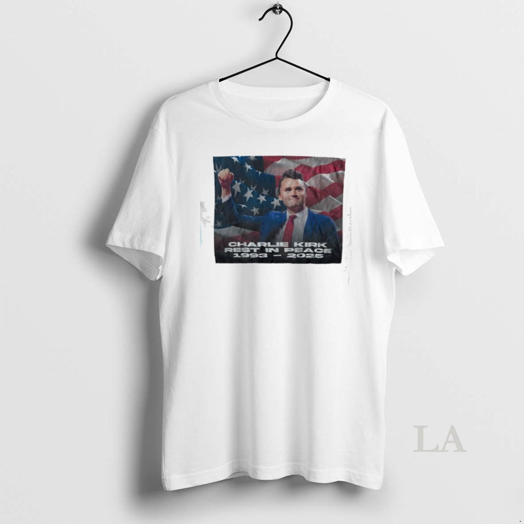 Original Charlie Kirk Rest In Peace 1993 2025 America Flag