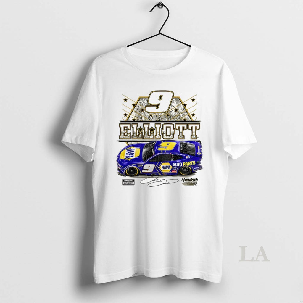 Original Chase Elliott 9 Hendrick Motorsports Napa Auto Parts Car Racing Logo Signature