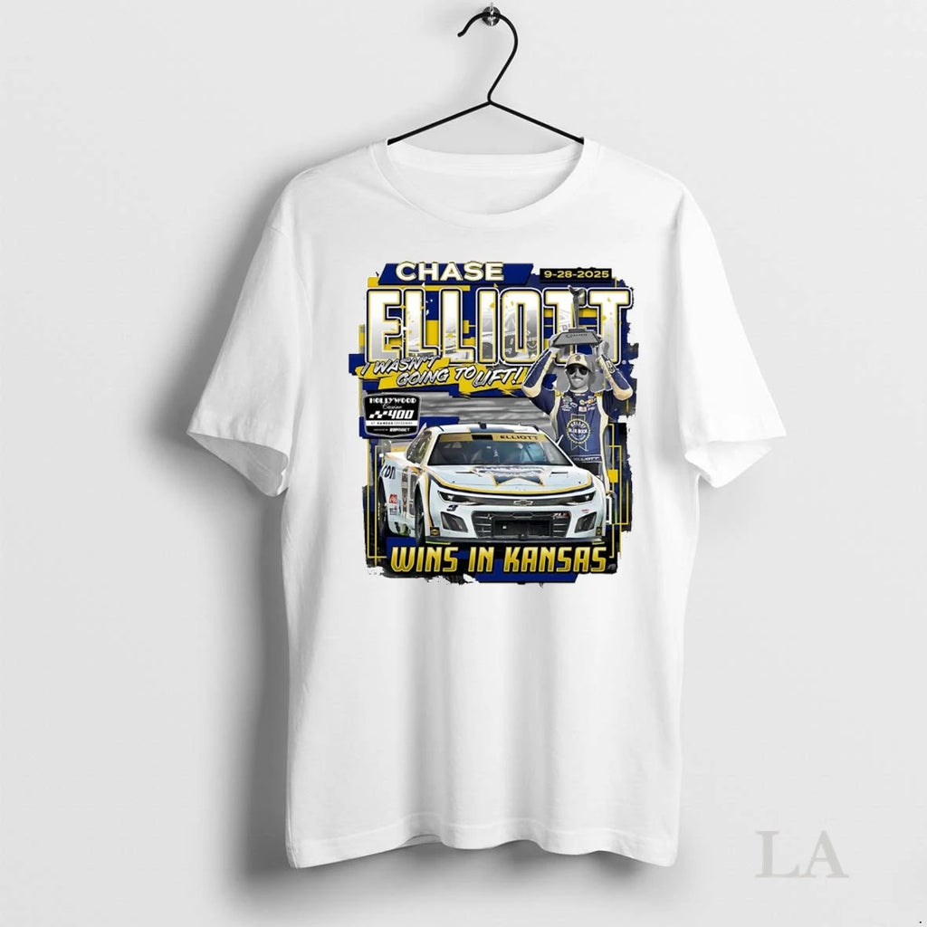Original Chase Elliott I Wasnt Going To Lift 2025 Hollywood Casino 400 Winner