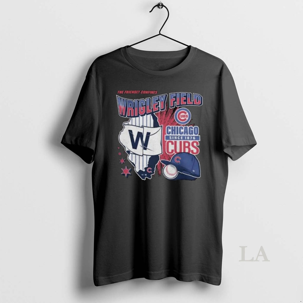 Original Chicago Cubs The Friendly Confines Wrigley Field Long Sleve