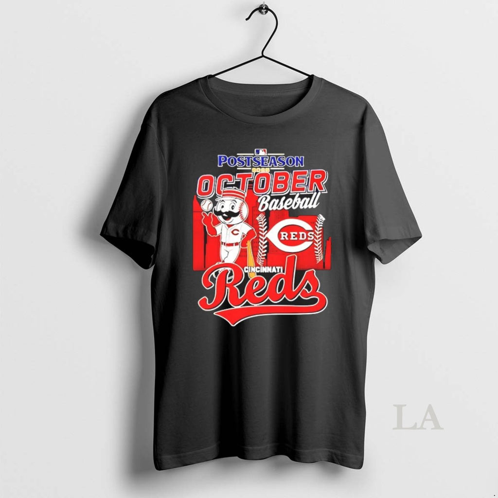 Original Cincinnati Reds Mlb October Baseball Postseason 2025 City Skyline