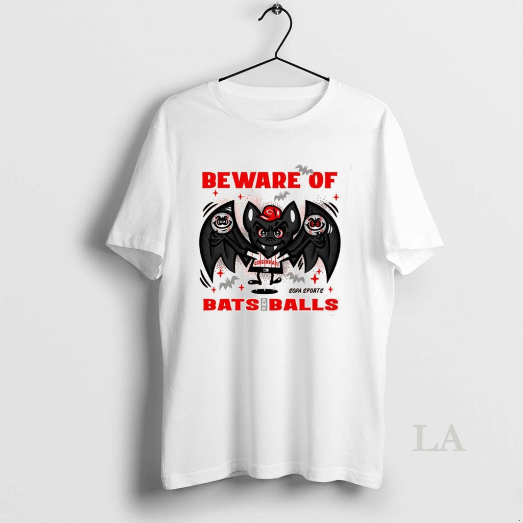 Original Cincinnati Reds Baseball Beware Of Bats And Balls Halloween