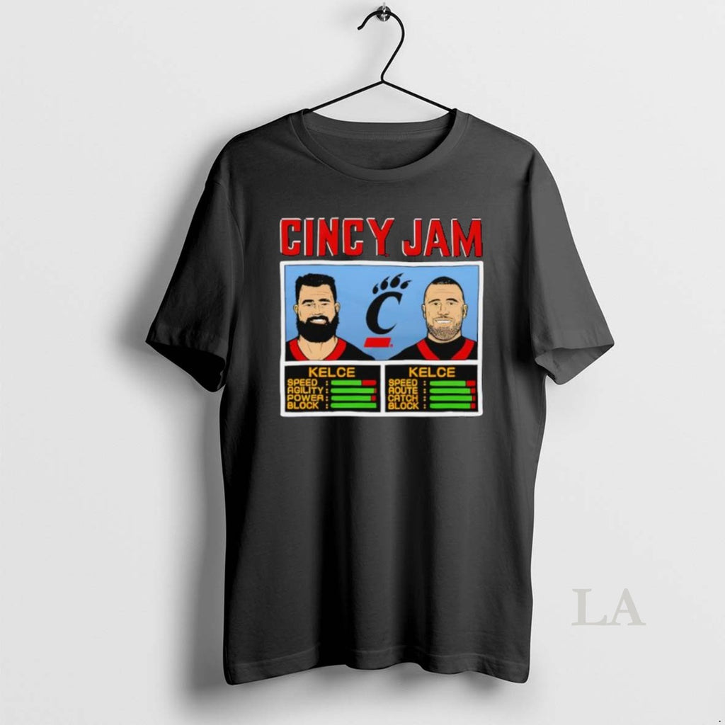 Original Cincy Jam Kelce And Kelce Speed Agility Power Block Aoute Catch Graphic