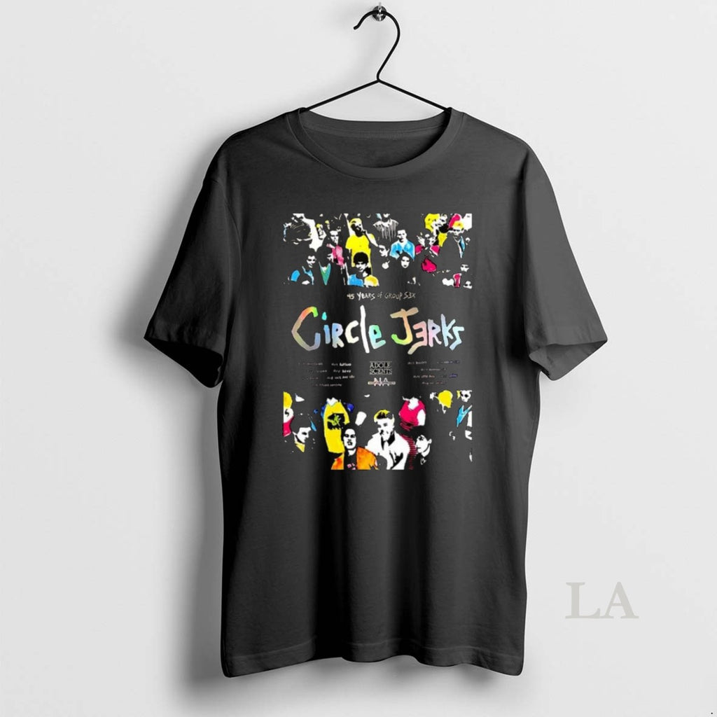 Original Circle Jerks Group Sex 45 Years Anniversary Long Sleve
