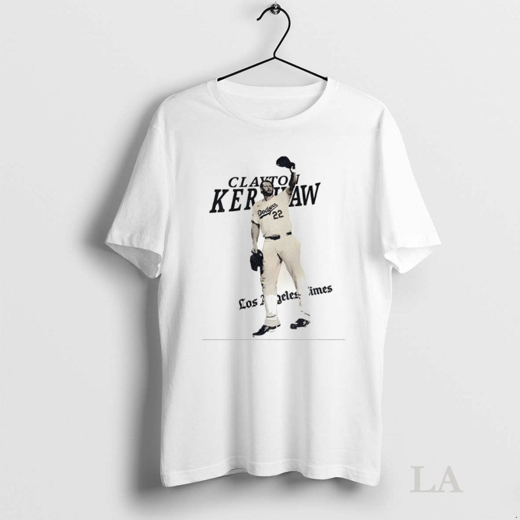 Original Clayton Kershaw Los Angeles Dodgers Mlb Baseball La Times 2025 Vintage