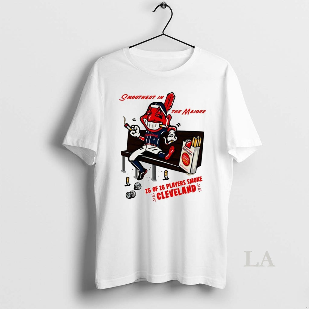 Original Cleveland Guardians Baseball American League Central Champs 2025 Cigarettes Chief Wahoo