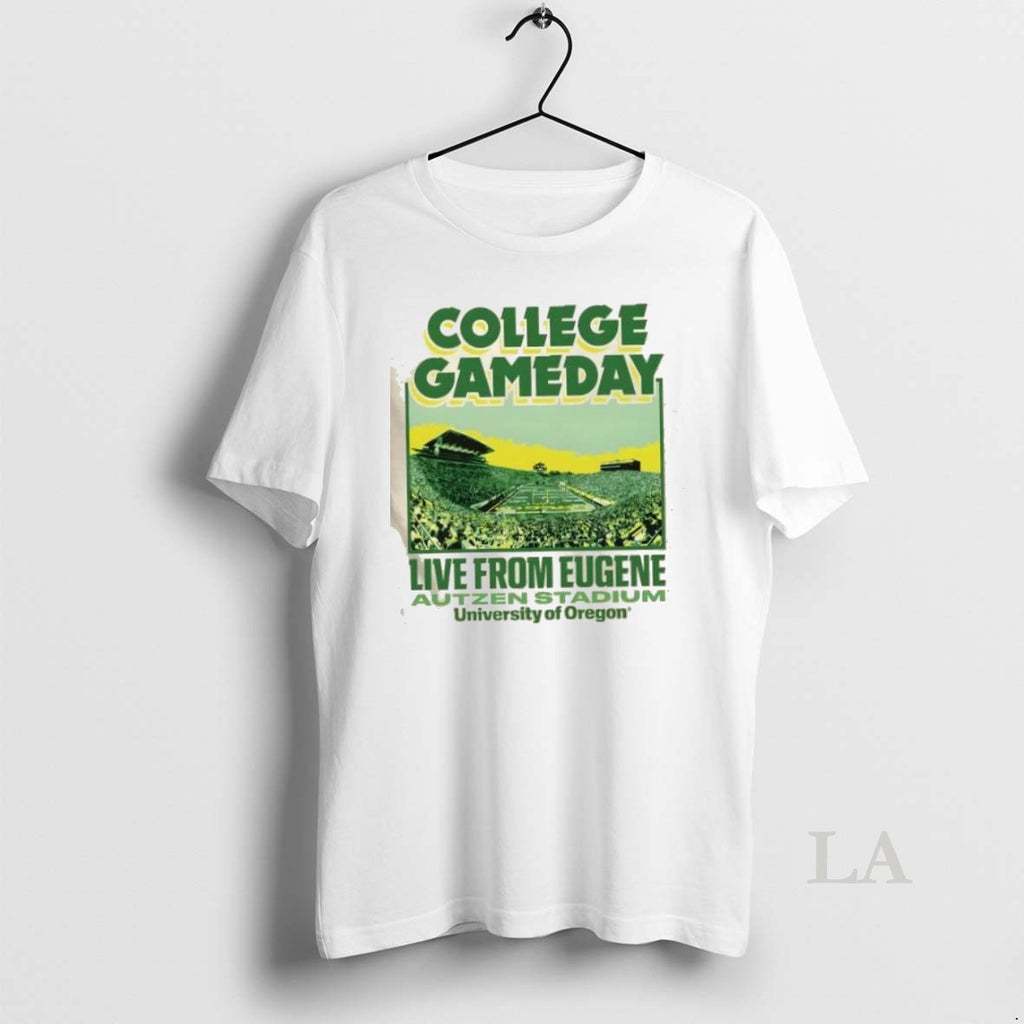 Original College Gameday Live From Eugene Autzen Stadium University Of Oregon