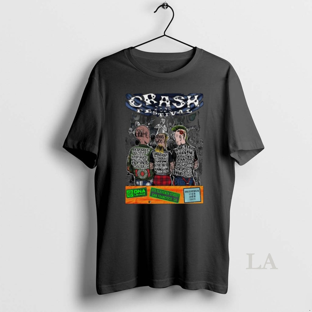 Original Crash Festival October 17 18 2025 Dna Lounge In San Francisco Ca Long Sleve