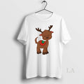 Original Cute Christmas Reindeer Cartoon Illustration Ceramic Ceramic And Classic Dad Cap