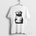 Original Cute Otter Holding Toilet Paper Funny Meme