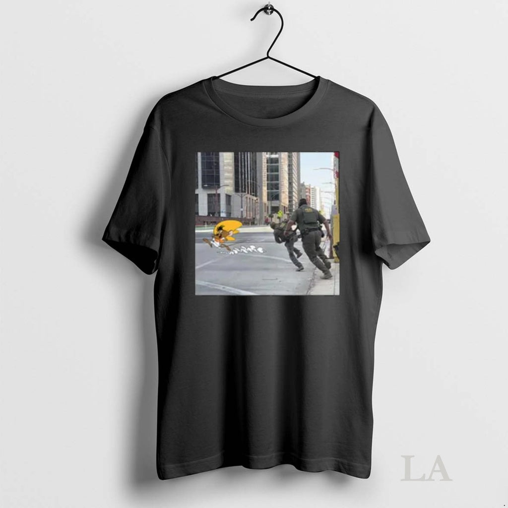 Original Cyclist Taunting Ice Agents Long Sleve
