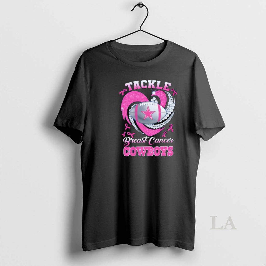 Original Dallas Cowboys Breast Cancer Awareness Tackle Heart