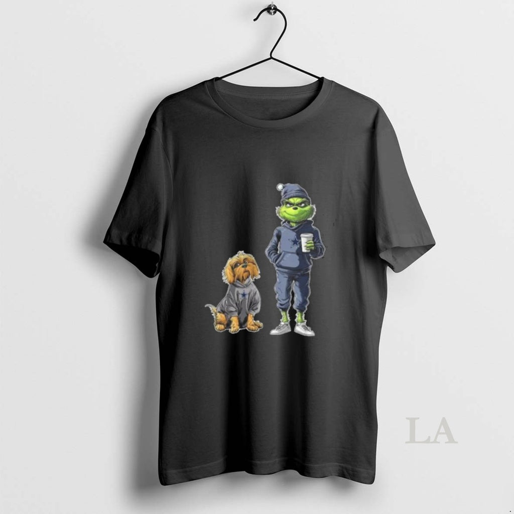 Original Dallas Cowboys Grinch And Dog Christmas Football 2025