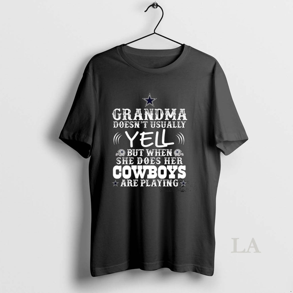 Original Dallas Cowboys Grandma Doesnt Usaually Yell
