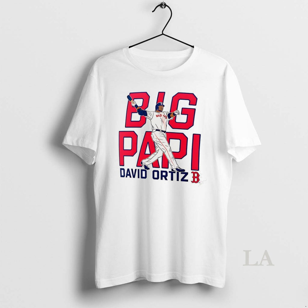 Original David Ortiz Boston Red Sox Baseball Cooperstown Player Graphic