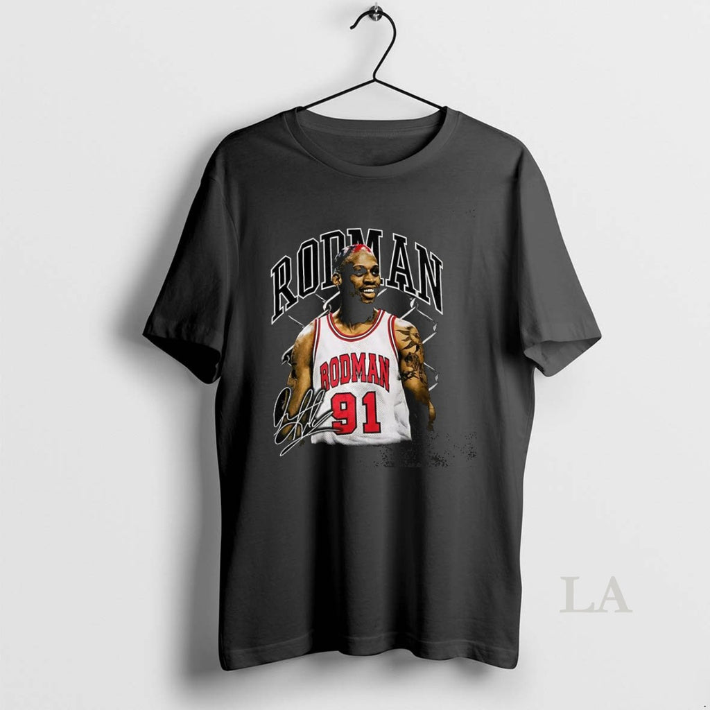 Original Dennis Rodman 91 The Worm Graphic Signature