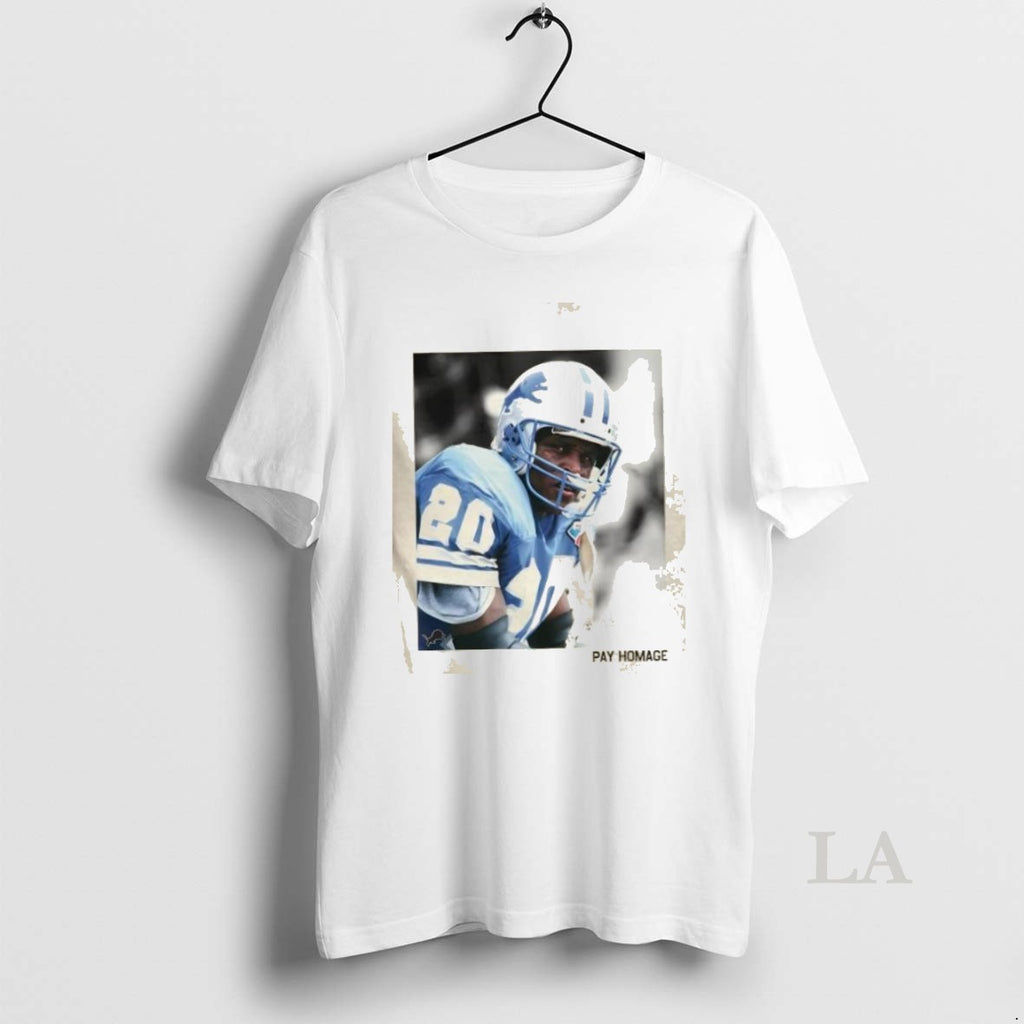 Original Detroit Lions Barry Sanders Homage Ash Pay Homage
