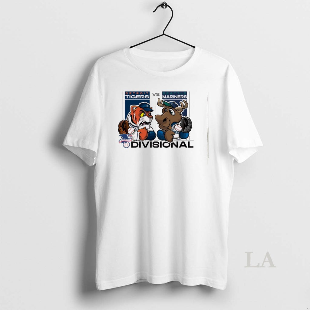 Original Detroit Tiger Vs Seattle Mariners 2025 Mlb American League Divisional Round Mascots