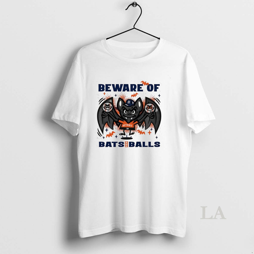 Original Detroit Tigers Baseball Beware Of Bats And Balls Halloween
