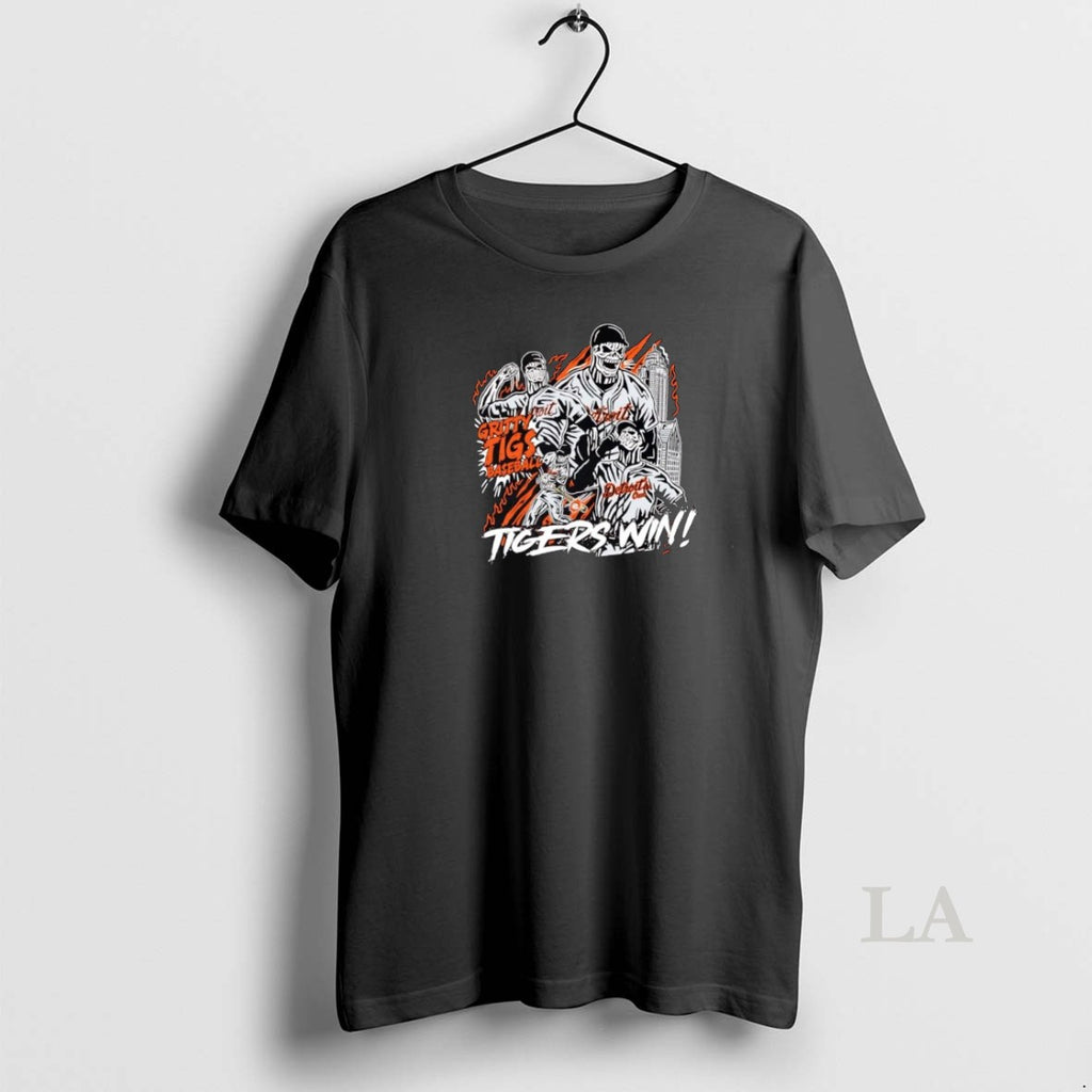 Original Detroit Tigers Gritty Tigs Baseball Tigers Win